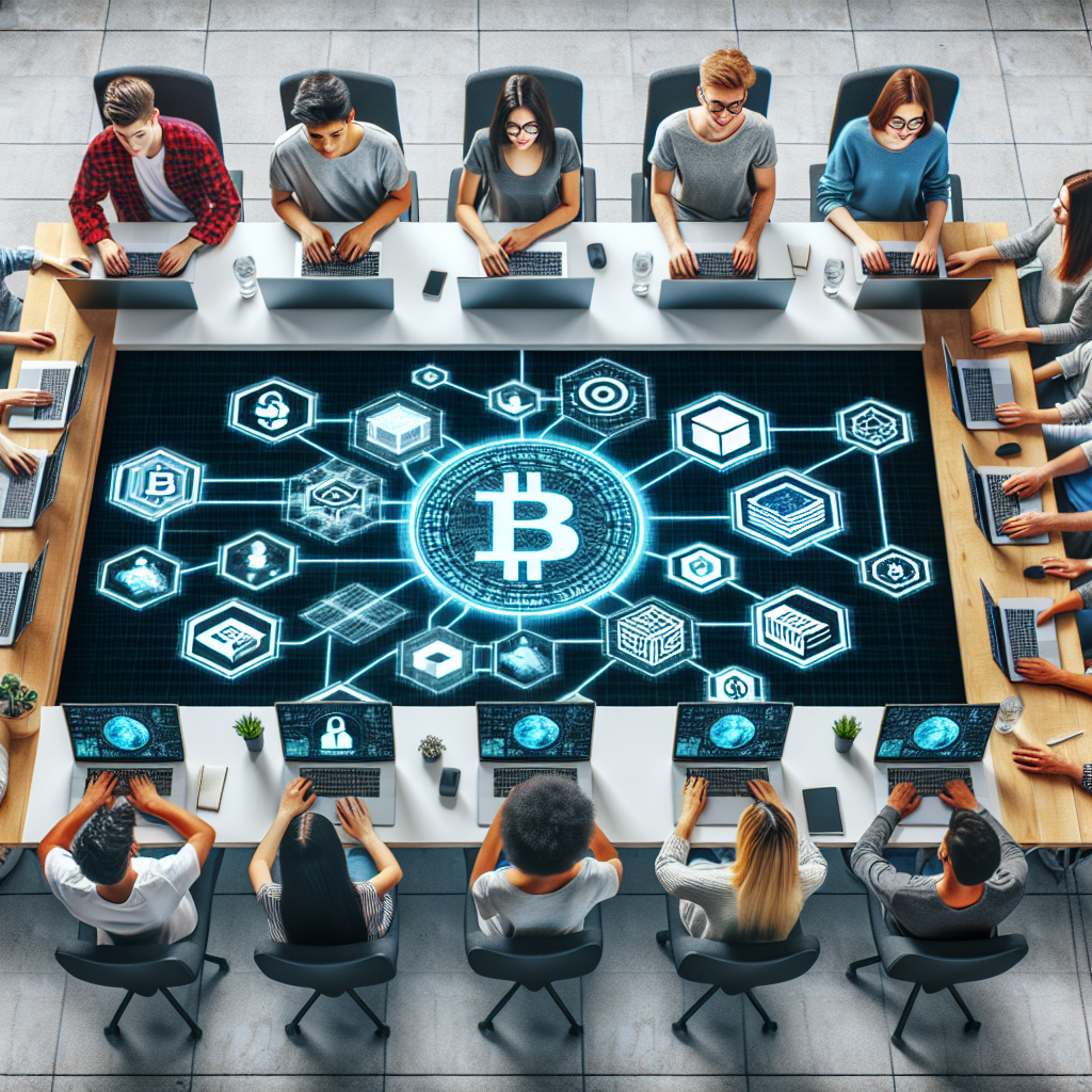 Students engaged in online blockchain courses for beginners