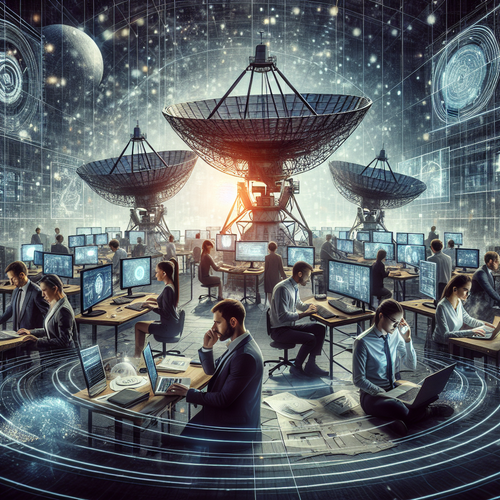 ICT professionals in a satellite communications course