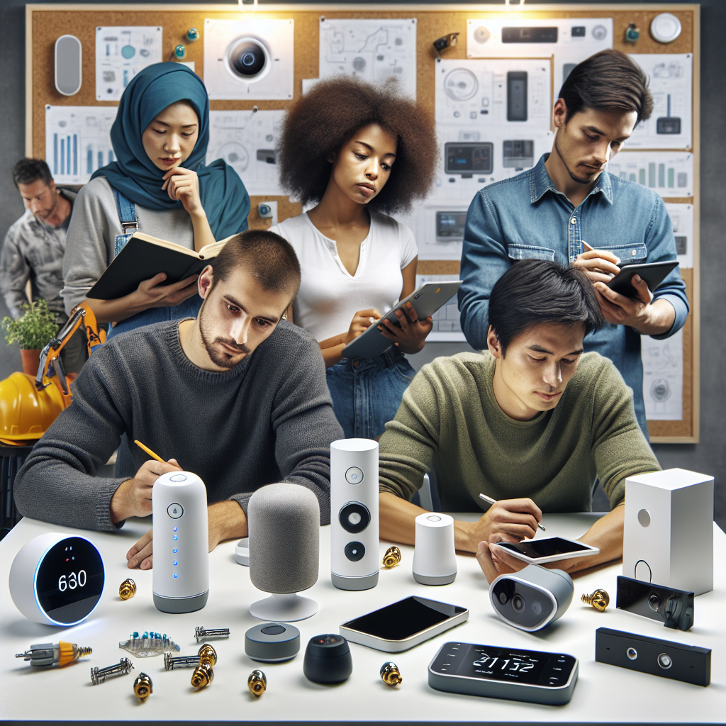 Aspiring integrators in smart home installation training