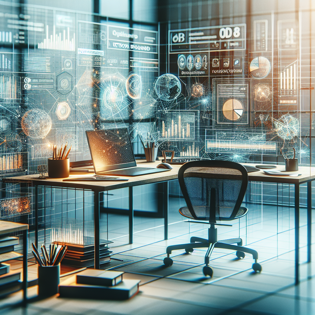 Home office setup illustrating NBN technology benefits